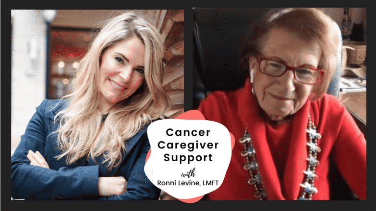 Ronni Levine and Dr. Regina Koepp discuss support for cancer caregivers